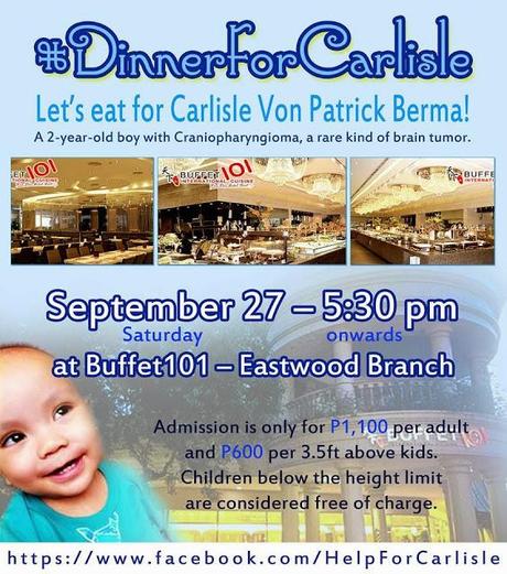 CALL FOR HELP : A Benefit Dinner For Carlisle and His Battle With Brain Cancer
