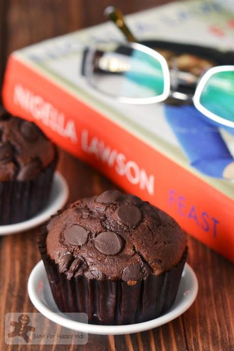 chocolate chocolate chip muffins Nigella Lawson
