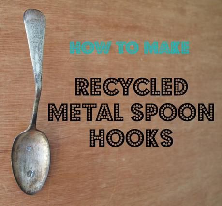 how to make recycled metal spoon hooks