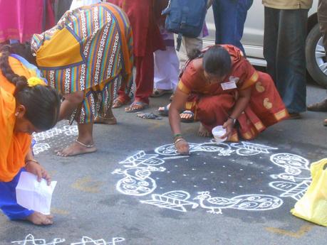 India,Chennai,Madras,Mylapore Festival,Kolam,