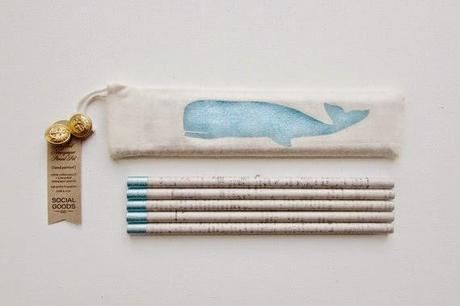 paper | recycled newspaper pencil sets