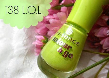 Lime Green Nails with Essence Colour & Go L.O.L (138) Nail Polish