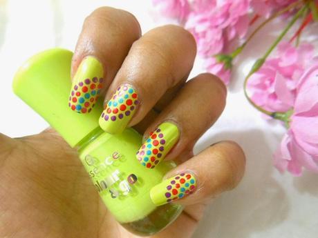 Lime Green Nails with Essence Colour & Go L.O.L (138) Nail Polish