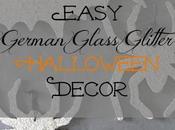 Easy German Glass Glitter Halloween Decor