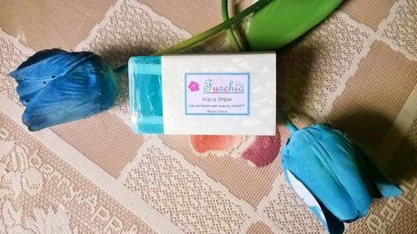 Fuschia Aqua Stripe Natural Handmade Soap Review