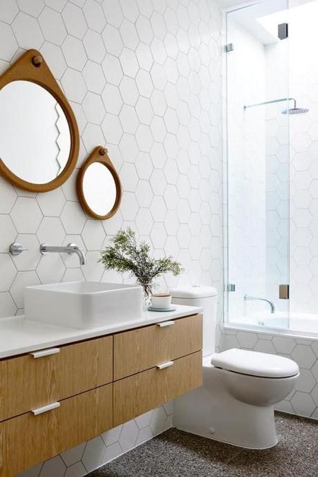 floating-vanity-hex-tile-double-mirrors