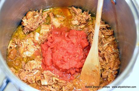 pulled pork green chile chili