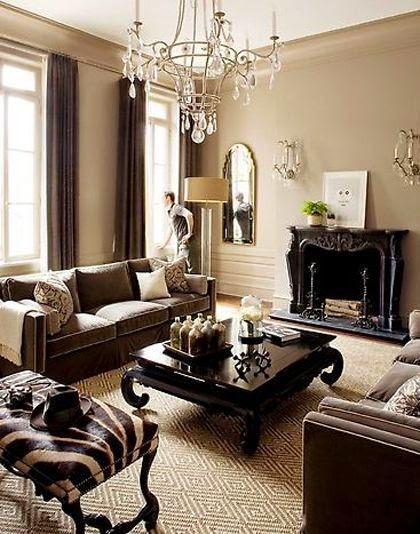 traditional neutral beige family room