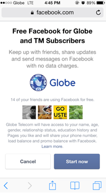 Good News! Globe Free Facebook is Back.