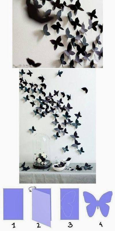 Paper butterflies