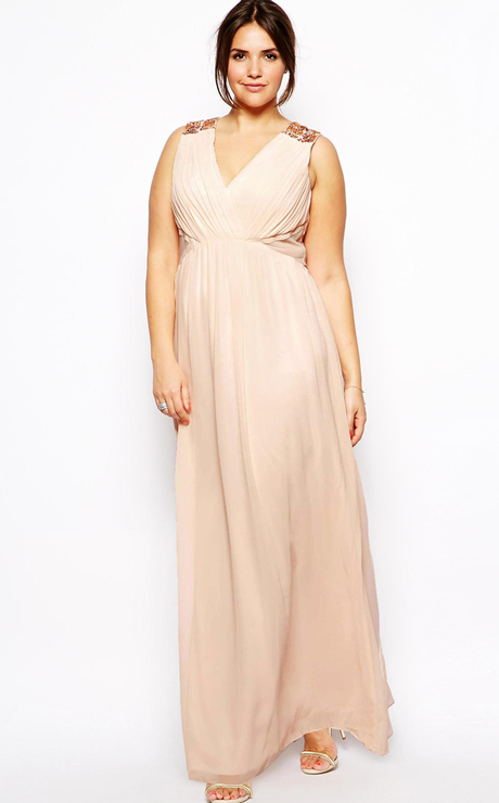 29 Beautiful Bridesmaids Dresses for Curvy Girls (Size 18+) -13