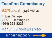 Tacofino Commissary on Urbanspoon