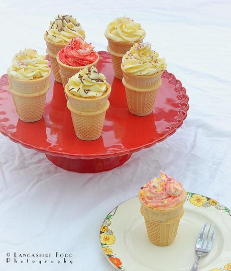 Ice cream cupcakes in association with Baking Mad