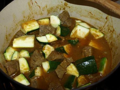 Iranian Zucchini and Beef Stew with Tri-Colour Cous-cous