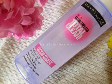 NEW! Maybelline Total Clean Express Eye & Lip Makeup Remover : Review