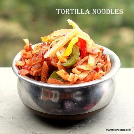 ROTI NOODLES | TORTILLA NOODLES RECIPE | HOW TO MAKE CHAPATI NOODLES 