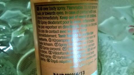 The Body Shop Vineyard Peach Body Mist Review