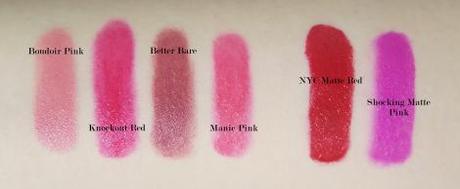 boe beauty big w matte jumbo wind up lips  matte lipstick swatches