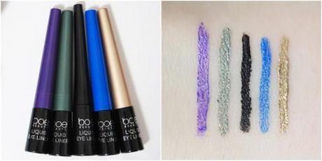 boe beauty big w liquid eyeliners swatches