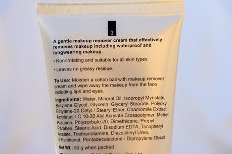 Streetwear Makeup Remover Ingredients
