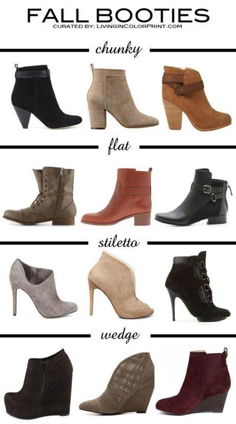 booties for fall, ankle boots, fall winter 2014 shoe trend, 