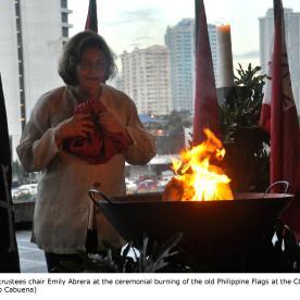 Ceremonial Burning of Old Philippine Flags at CCP
