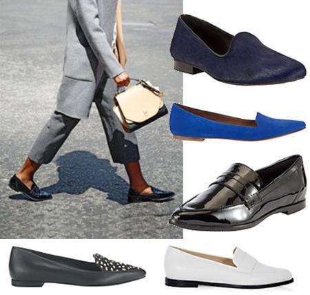 Fashion trend autumn winter 2014 pointed loafers