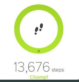 As I write this I have done 13,676 steps. 