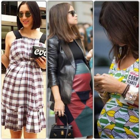 pregnant street style