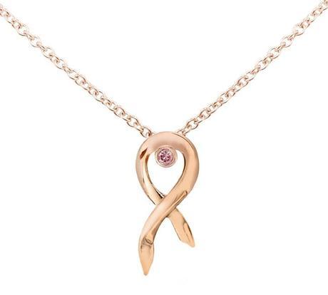 Leibish & Co. Pink Diamond Ribbon Pendant