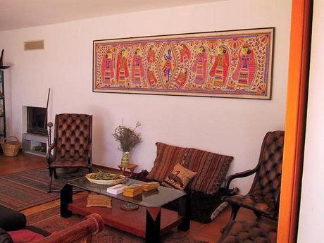 Traditional Indian Homes with large paintings