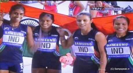 Gold in Hockey for India and Women too clinch one in 4 x 400M relay