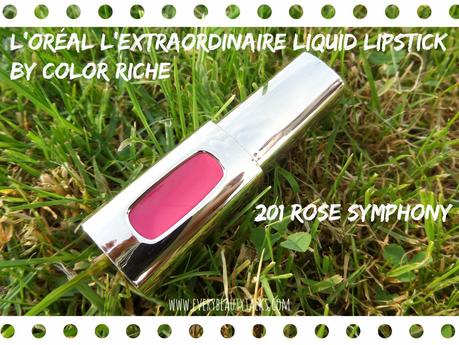 L'Oréal L'Extraordinaire Liquid Lipstick by Color Riche in 201 Rose Symphony