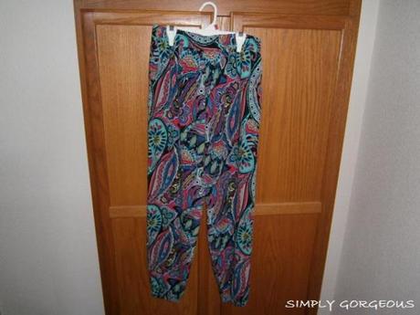 Printed Smocked Bottom Pants $5.00