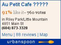 Au Petit Cafe 小小咖啡屋 on Urbanspoon