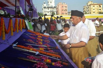 CONTROVERSY ON LIVE TELECAST OF RSS CHIEF MOHAN BHAGWAT'S SPEECH ON DD