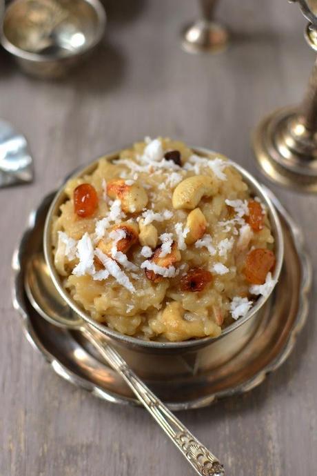 Kobbari Paramannam (Coconut Rice Pudding -- Vegan recipe)