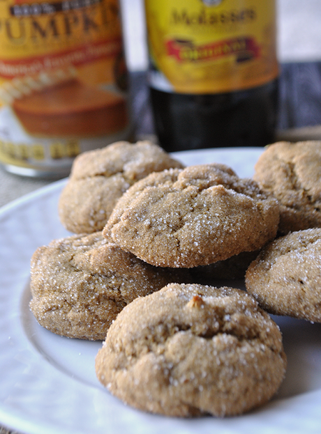 homemade molasses pumpkin cookies