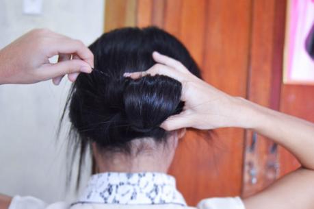 Low Rolled Updo