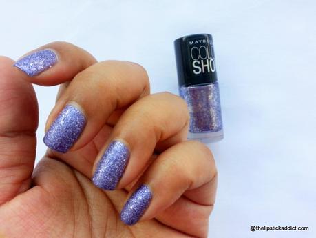 Swatches :: Maybelline Color Show Glitter Mania in Paparazzi Purple