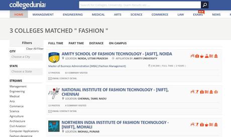 fashion institutes in India