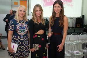 Emily Few Brown, Jessica Bonas, Julia de Boinville at the Be Inspired Art Auction, Saatchi Gallery in aid of The Prince's Foundation for Children & the Arts. Photo www.theurbansnapper.com