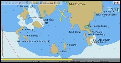 chart map anchoring depths