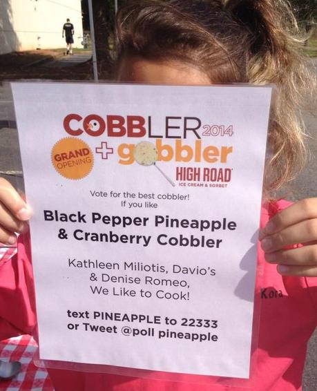 Pro-Am Winning Black Pepper Pineapple Cranberry Cobbler