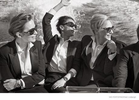 CATE BLANCHETT, EMILY BLUNT & ZHOU XUN STAR IN @IWC PORTOFINO ADS BY PETER LINDBERGH