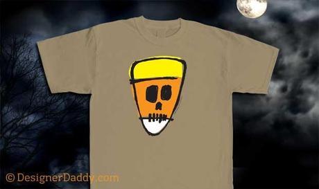 Candy Corn Crafts for Halloween - Candy Corn Skull of Doom tee