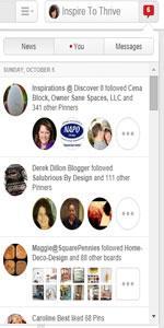 Pinterest Newsfeed