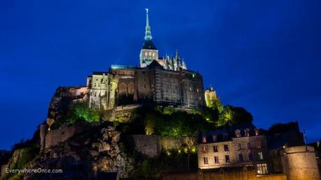 Mont Saint Michel at Night