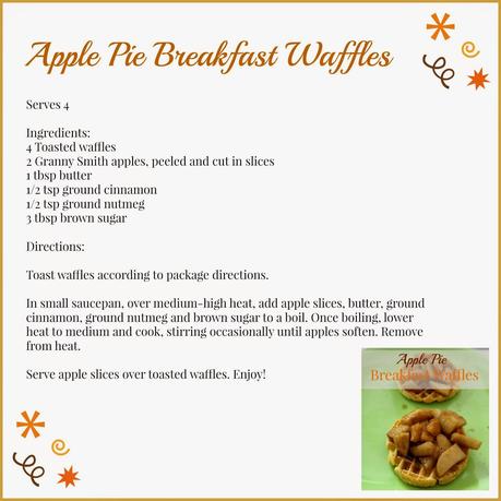 Apple Pie Breakfast Waffles recipe #4MoreWaffles #shop 