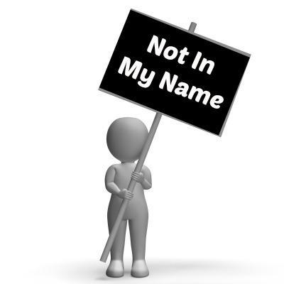 Not In My Name | LazyHippieMama.com